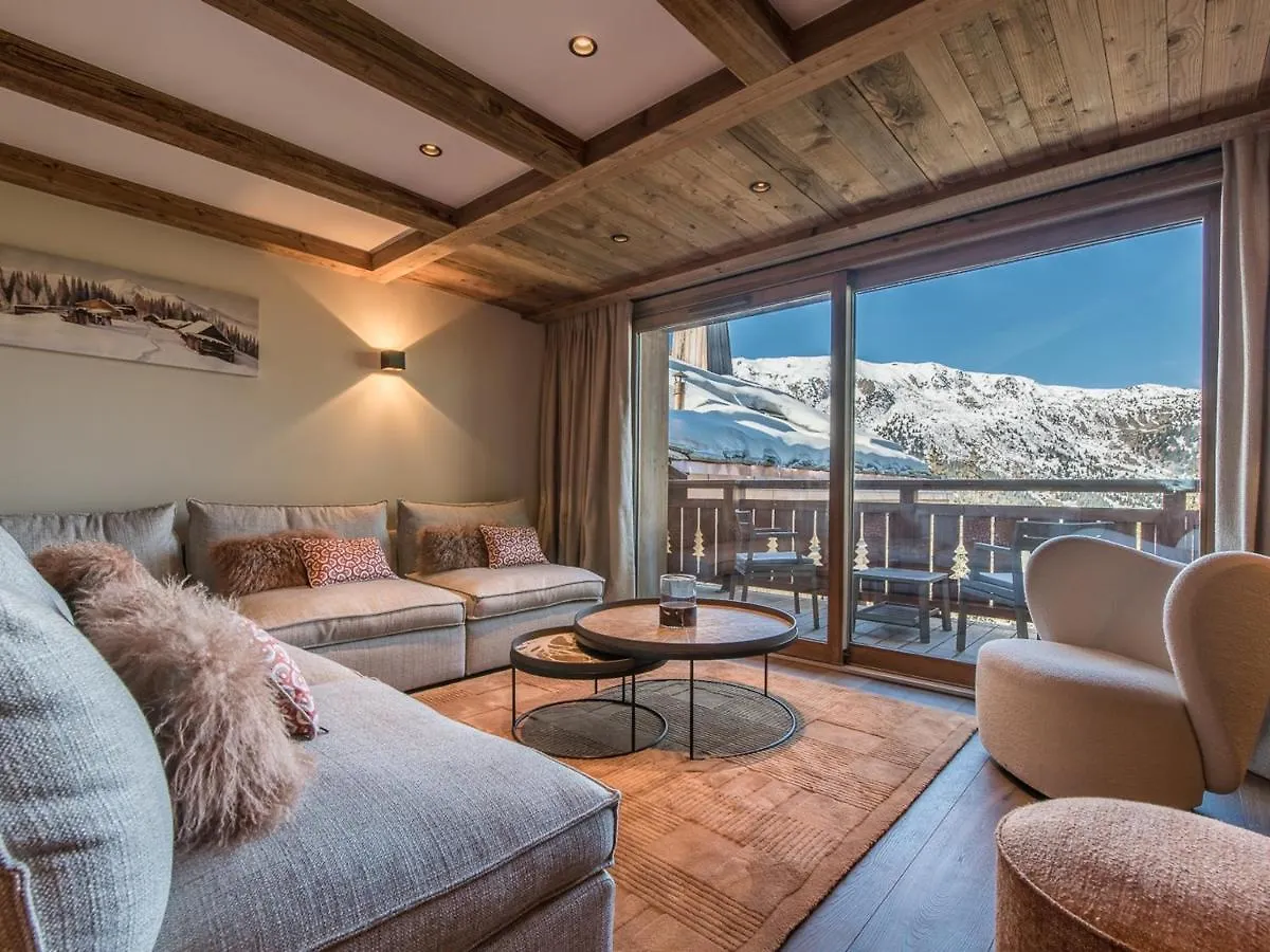 شقة Appartement Luxueux Avec Spa, Parking & Wi-Fi A Meribel - Fr-1-613-60 Les Allues فرنسا